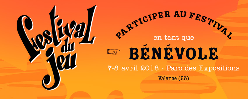 recherche de bénévoles pour le Festival du jeu de Valence
