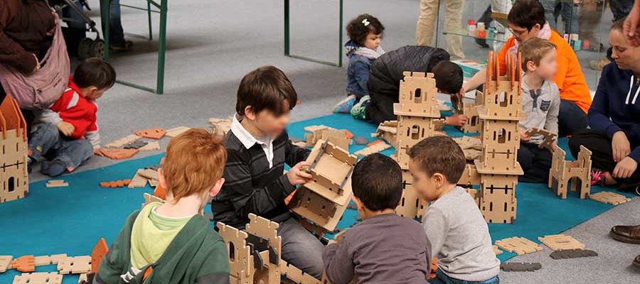 jeux de construction en bois au Festival du jeu de Valence 2016