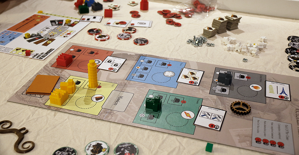 exemple de prototype de jeu de société présenté pendant le festival du jeu de Valence