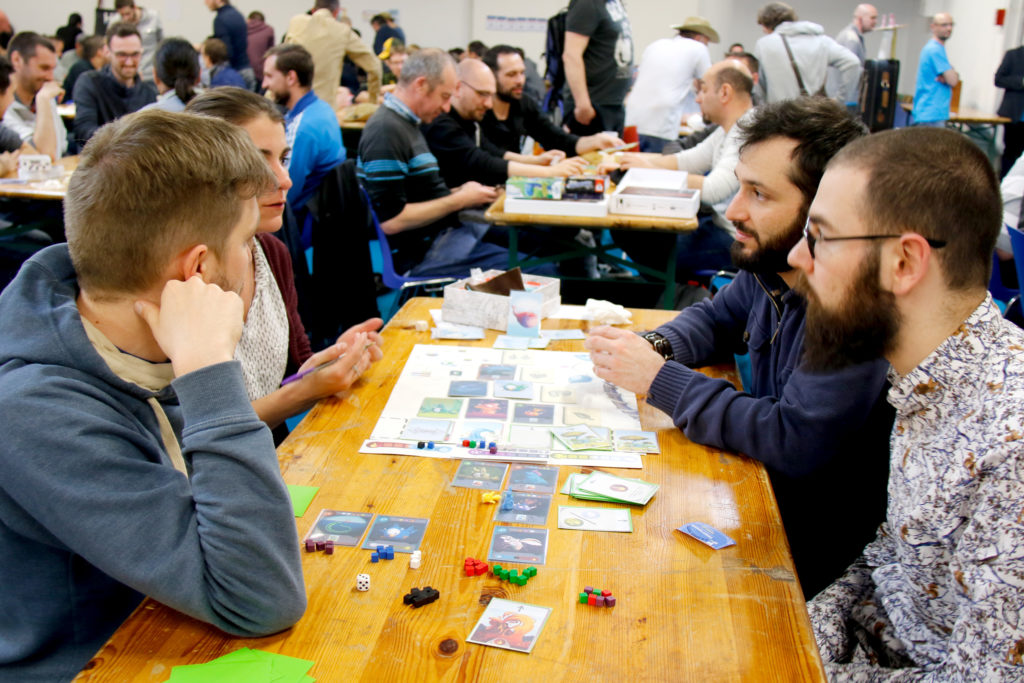 Camille Chaussy, Corentin Lebrat et Théo Rivière au Festival OFF du jeu de Valence 2018