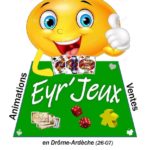 logo de la boutique de jeux de société Eyr'jeux à Saint-Sauveur-de-Montagut