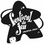 logo du collectif Valence joue ! et du Festival du jeu de Valence