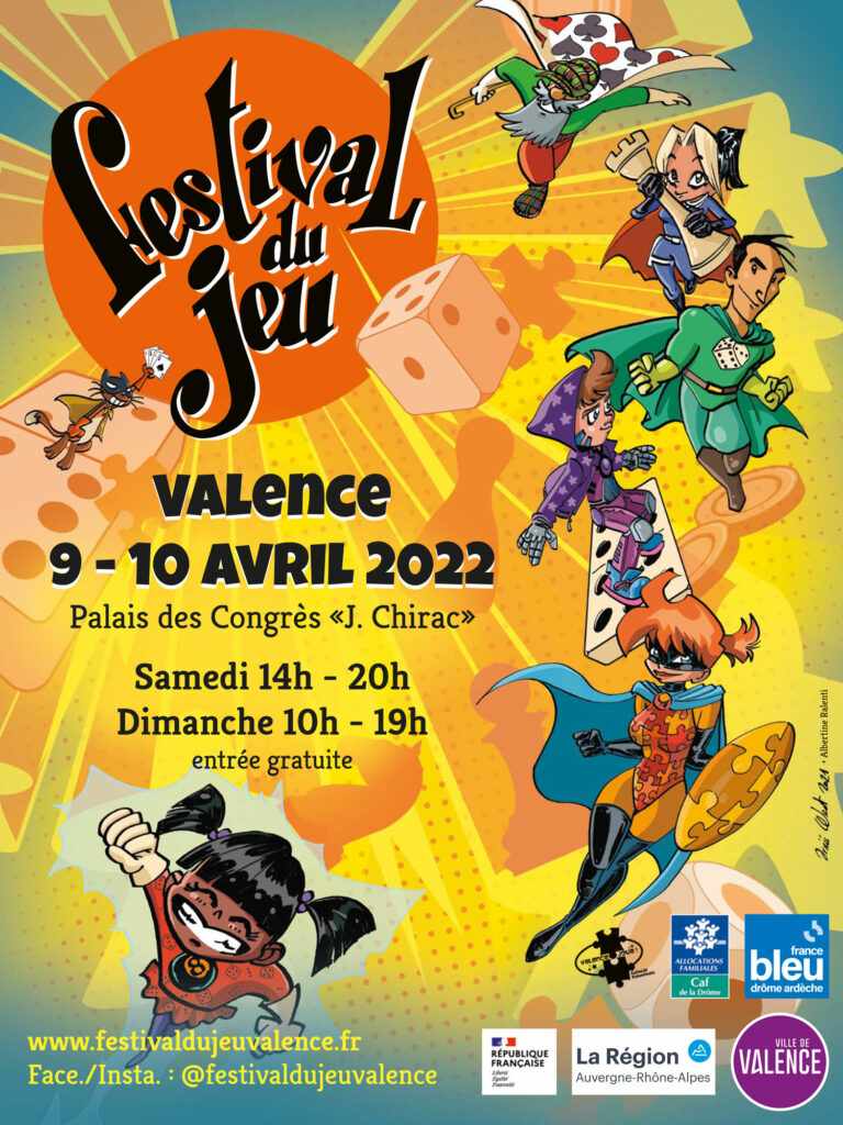 Affiche du Festival du jeu de Valence 2022