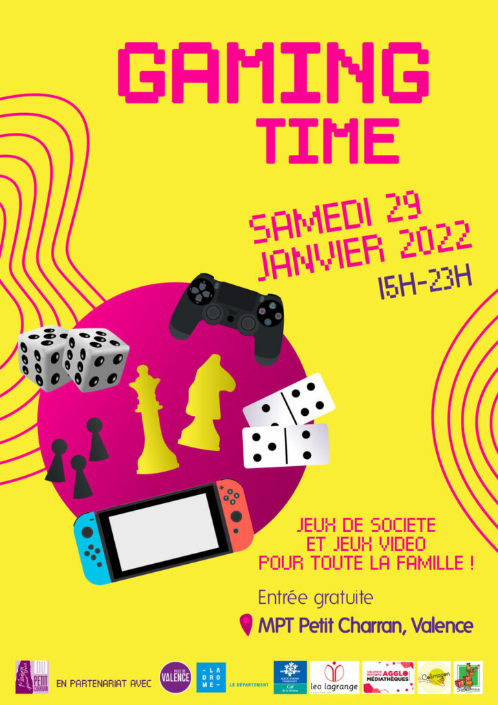 journée jeux de société et jeux vidéo en famille à la MPT Petit Charran, samedi 29 janvier 2022