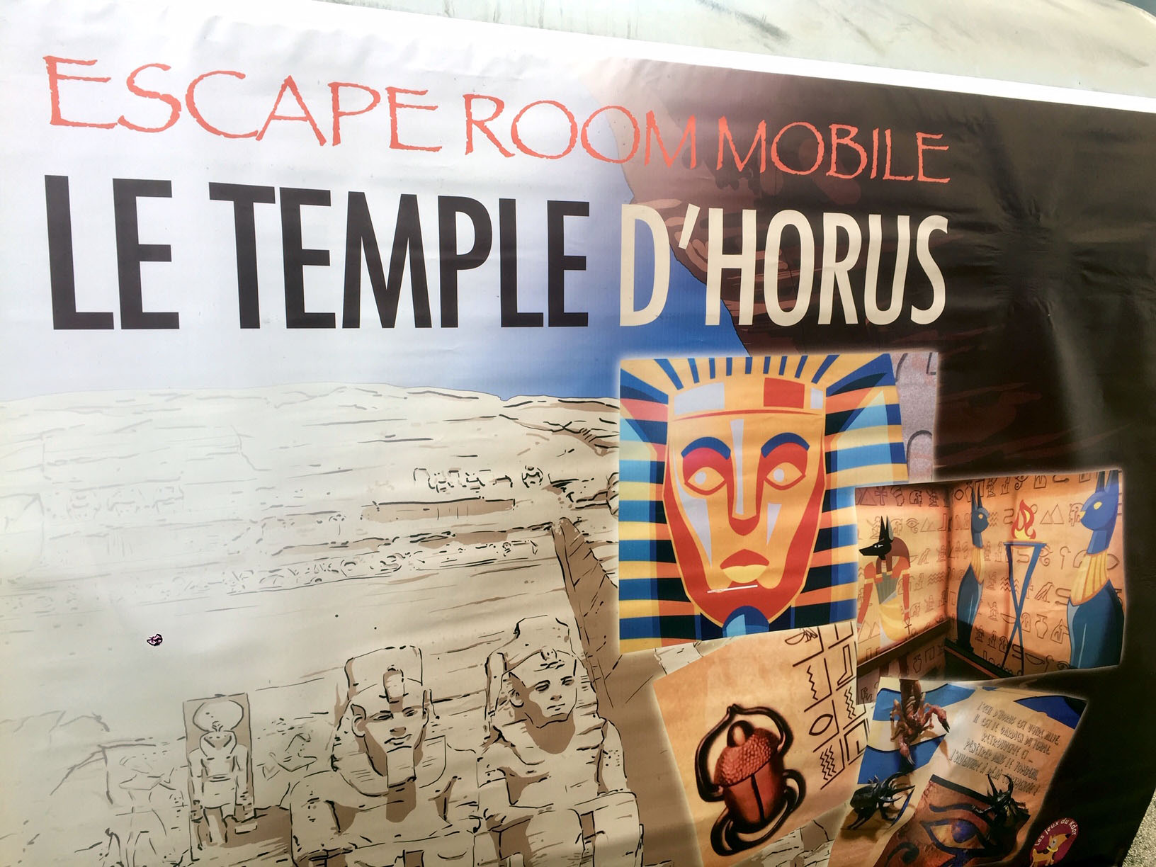 Escape Game mobile le Temple d'Horus présenté par les Jeux du K'dor