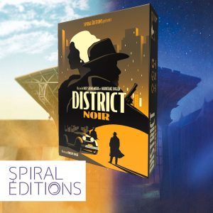 Disctrict Noir jeu de Nao Shimamura et Nobutake Dogen illustré par Vincent Roché édité par Spirale éditions nommé à l'As d'or 2023
