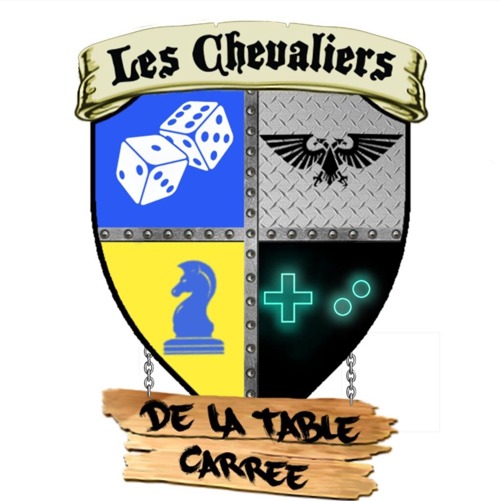 logo des chevaliers de la table carrée associationde jeux de société