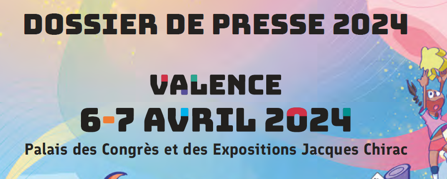 image décorative d'entête du dossier de presse du festival du jeu de Valence 2024