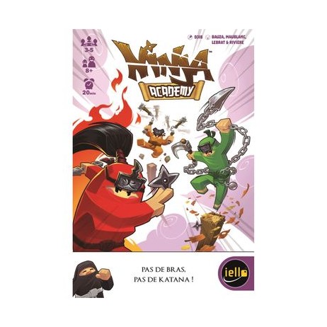 jeu Ninja Academy de la Team Kaedama, illustré par Djib et édité par Iello