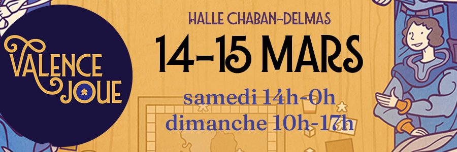 bandeau article festival du jeu de société Valence joue 2026
